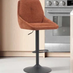 Barhocker Sabine - 50x60x100-121cm - verstellbar - drehbar - terracotta