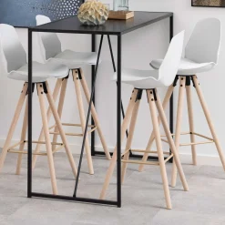 Barhocker Sammy - weiß/beige