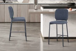 Barhocker Sophia | 45 x 56 x 99 cm | Dunkelgrau