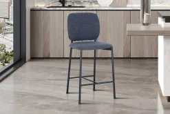 Barhocker Sophia | 45 x 56 x 99 cm | Dunkelgrau