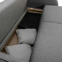 Bari 3-Sitzer Sofa 215x100x88cm - mit Stauraum - anthrazit