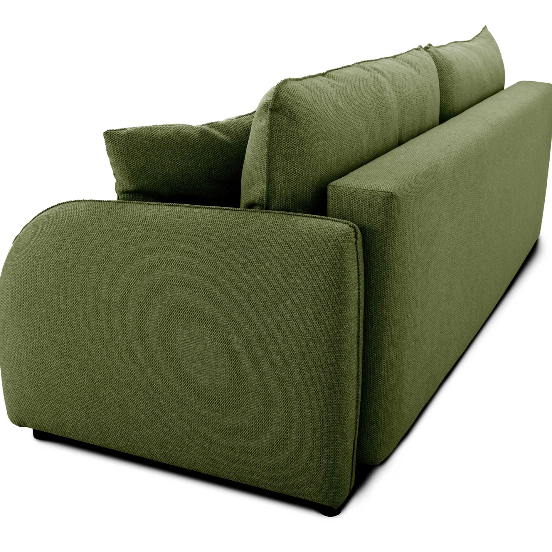 Bari 3-Sitzer Sofa 215x100x88cm - mit Stauraum - olivgrün