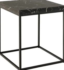 Barossa Couchtisch - 40x40x45cm - schwarzer Marmor