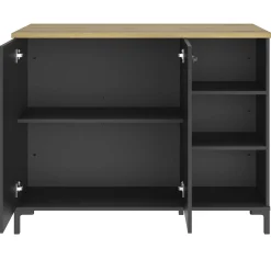 Barschrank Manchester | 120 x 66 x 93 cm | Design Helvezia Oak