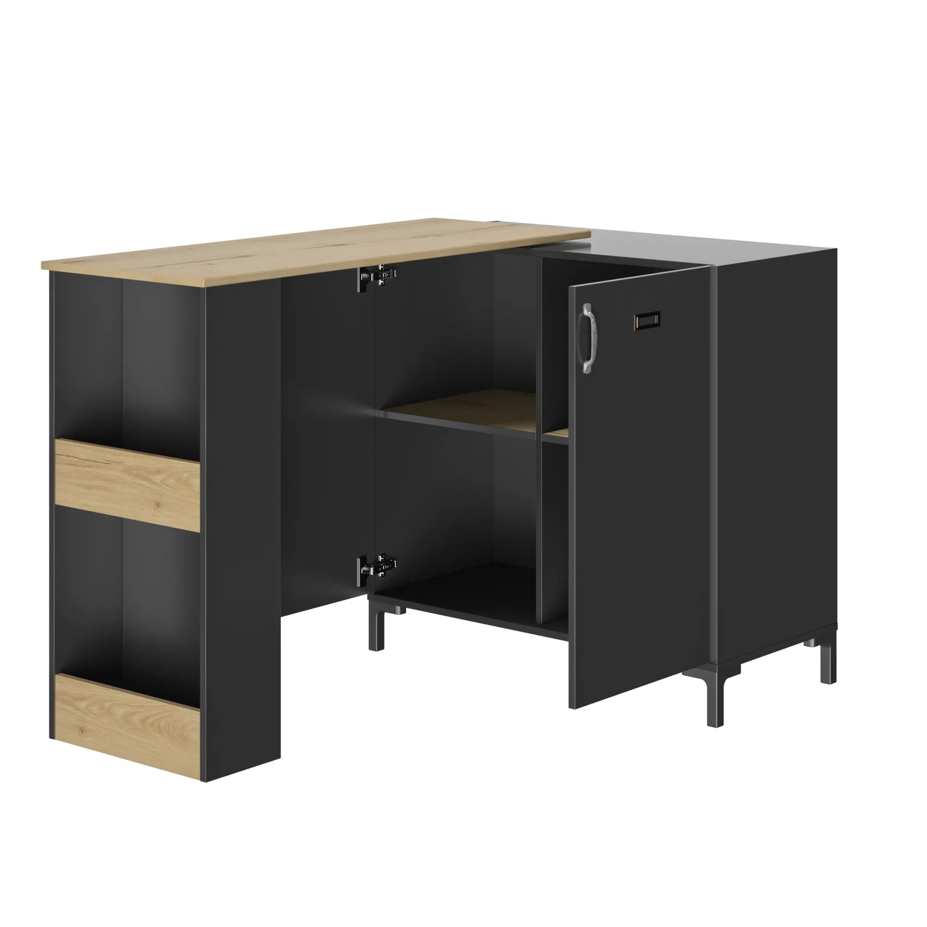 Barschrank Manchester | 60 x 60 x 40 cm | Helvezia Oak Design