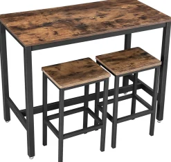 Bar-Set Isolde 120x60 Industrie - braun/schwarz