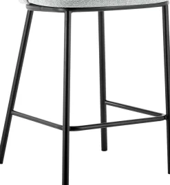 Barstuhl Arthur | 53 x 50,5 x 88,5 cm | Hellgrau