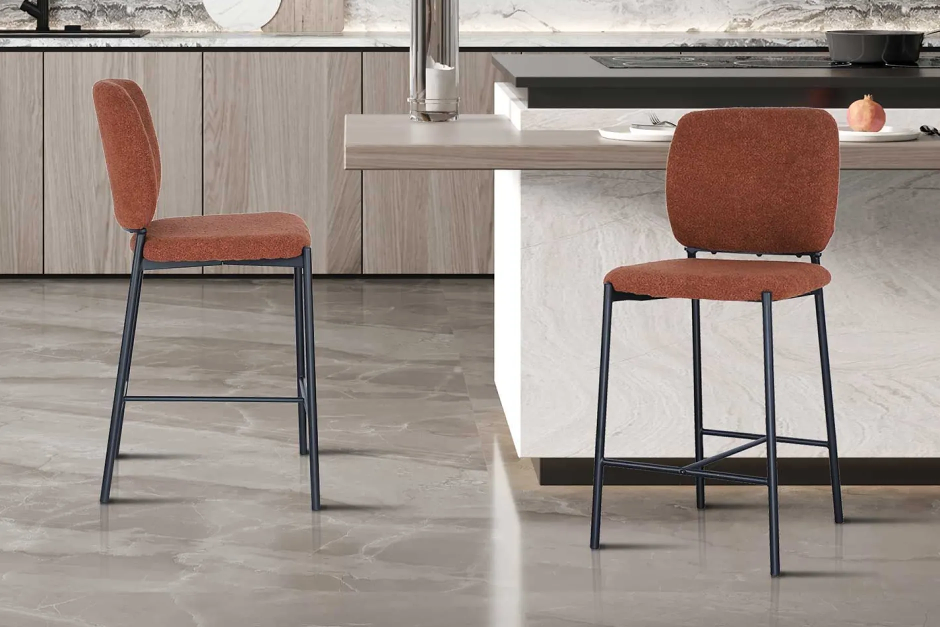 Barstuhl Sophia | 45 x 56 x 99 cm | Rust Design