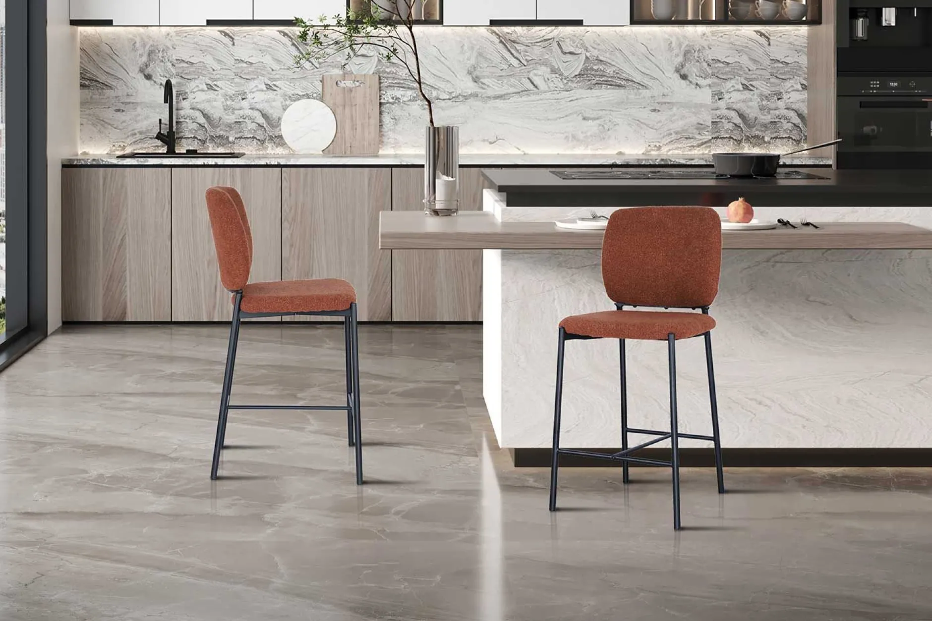 Barstuhl Sophia | 45 x 56 x 99 cm | Rust Design