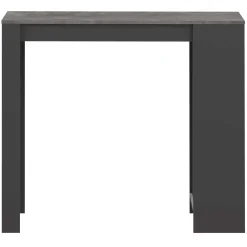 Bartable Aravis 115x50 mit Stauraum - Schwarz/Beton