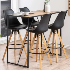 Bartisch Seaford - Wildeiche/schwarz