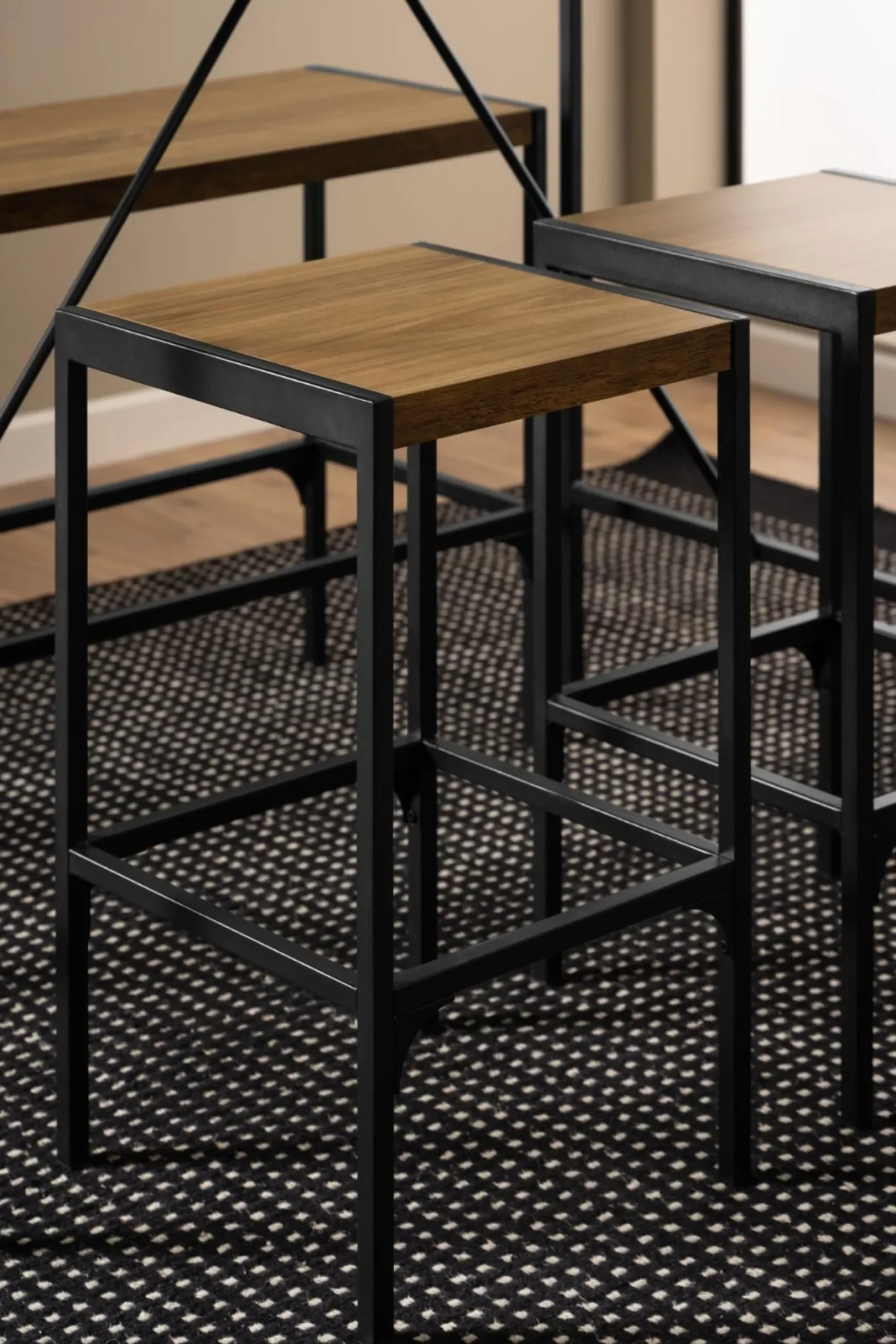Bartisch-Set Bahamas | Bartisch, Bank und zwei Barhocker | Oak Design