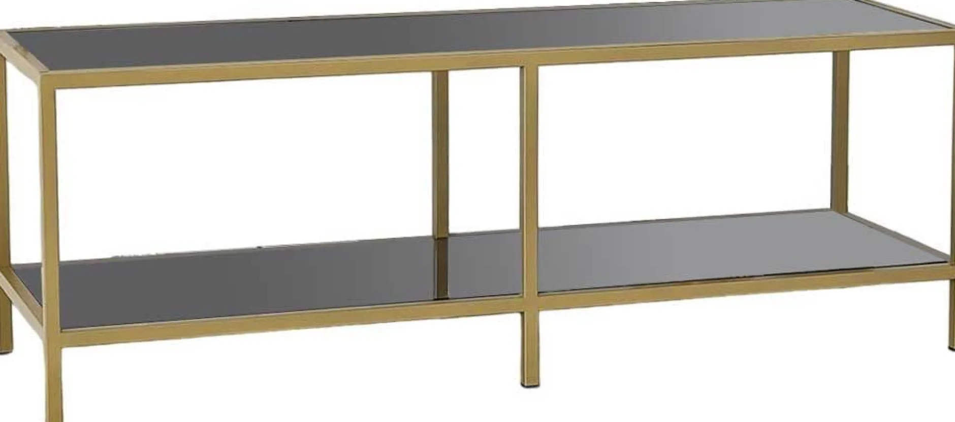 Basic TV-Ständer | METALLRAHMEN | Dunkelgrau, Gold