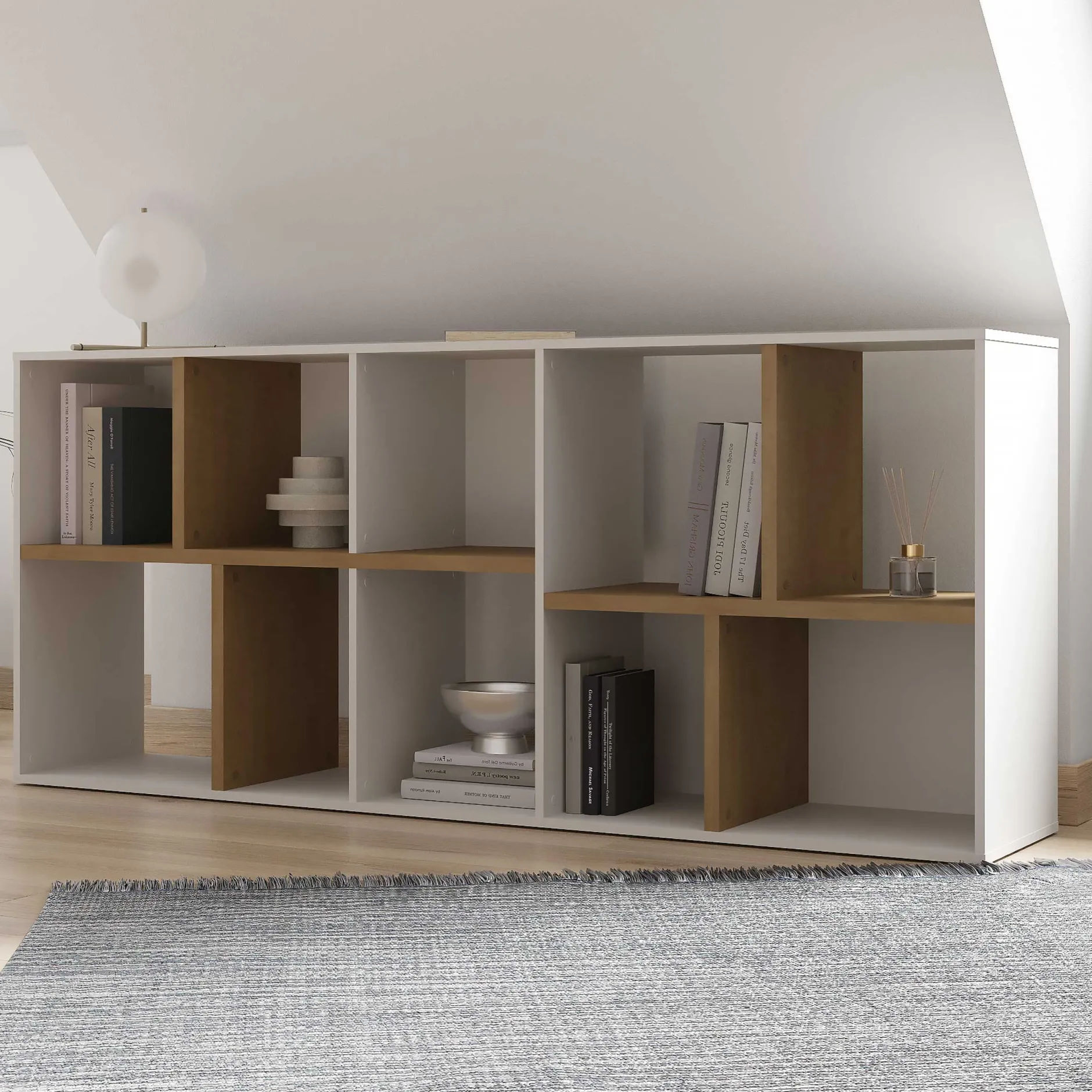 Bücherregal Access | 77,9 x 36 x 182,8 cm | Weiß