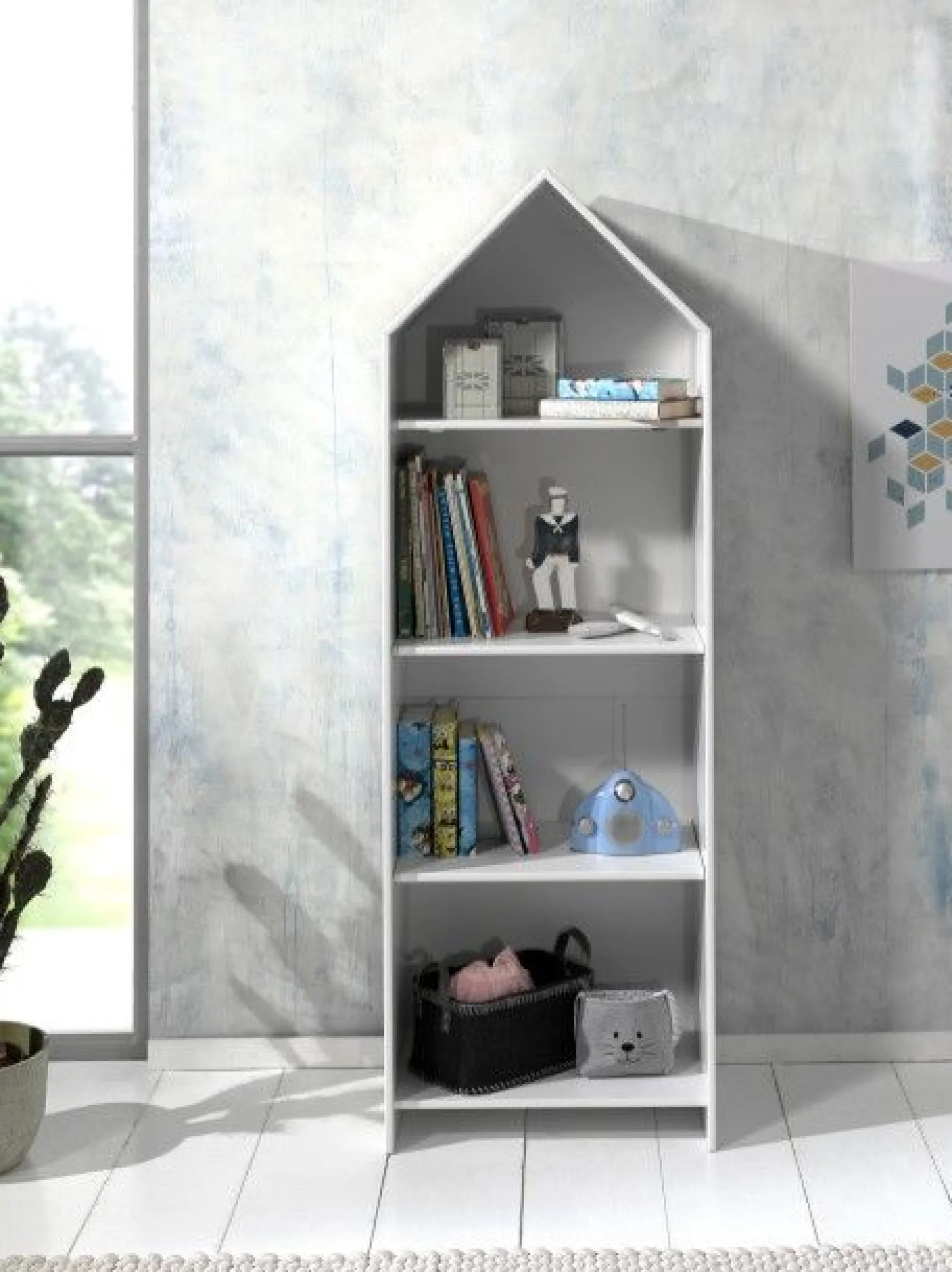 Bücherregal Casami House - weiß
