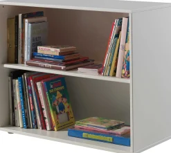 Bücherregal Charlotte niedrig - weiß