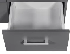Bücherregal Eden 81cm 4 Schubladen - graphitgrau