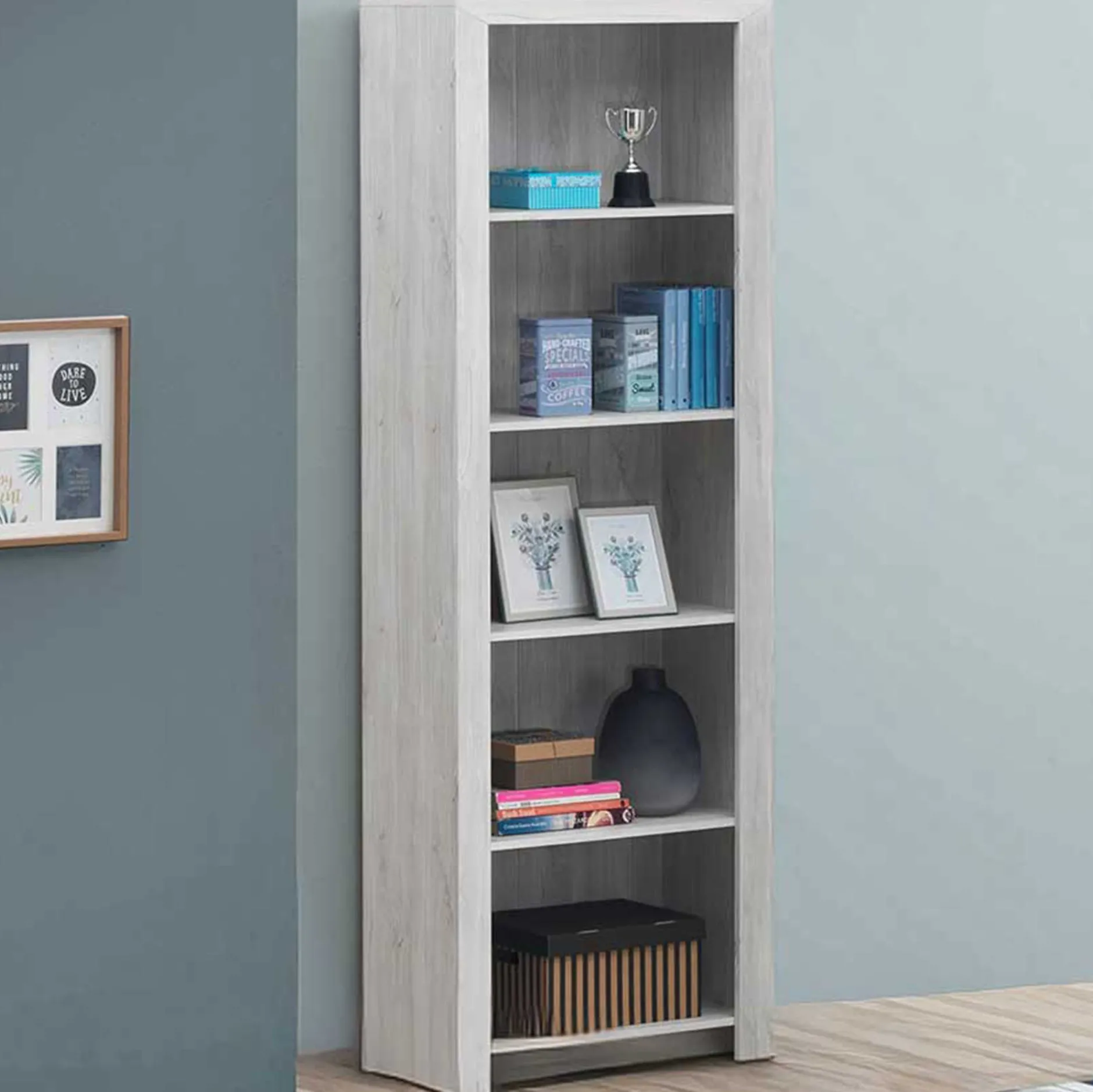 Bücherregal Elvira 70cm - Eiche weiß