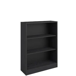 Bücherregal Hobby 104 cm-2 Fachböden-schwarz