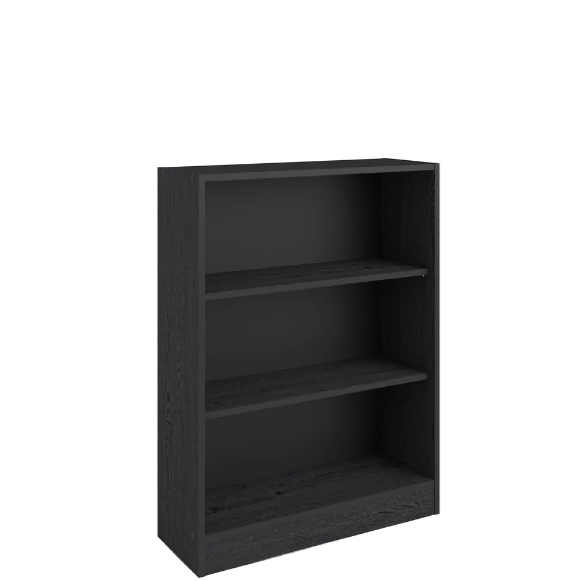 Bücherregal Hobby 104 cm-2 Fachböden-schwarz
