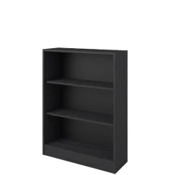 Bücherregal Hobby 104 cm-2 Fachböden-schwarz