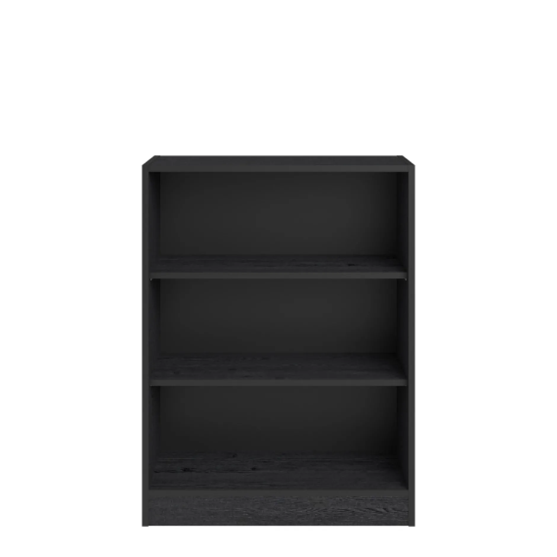 Bücherregal Hobby 104 cm-2 Fachböden-schwarz