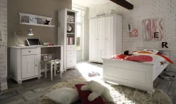 Bücherregal Laurel mit 3 Schubladen - weiß