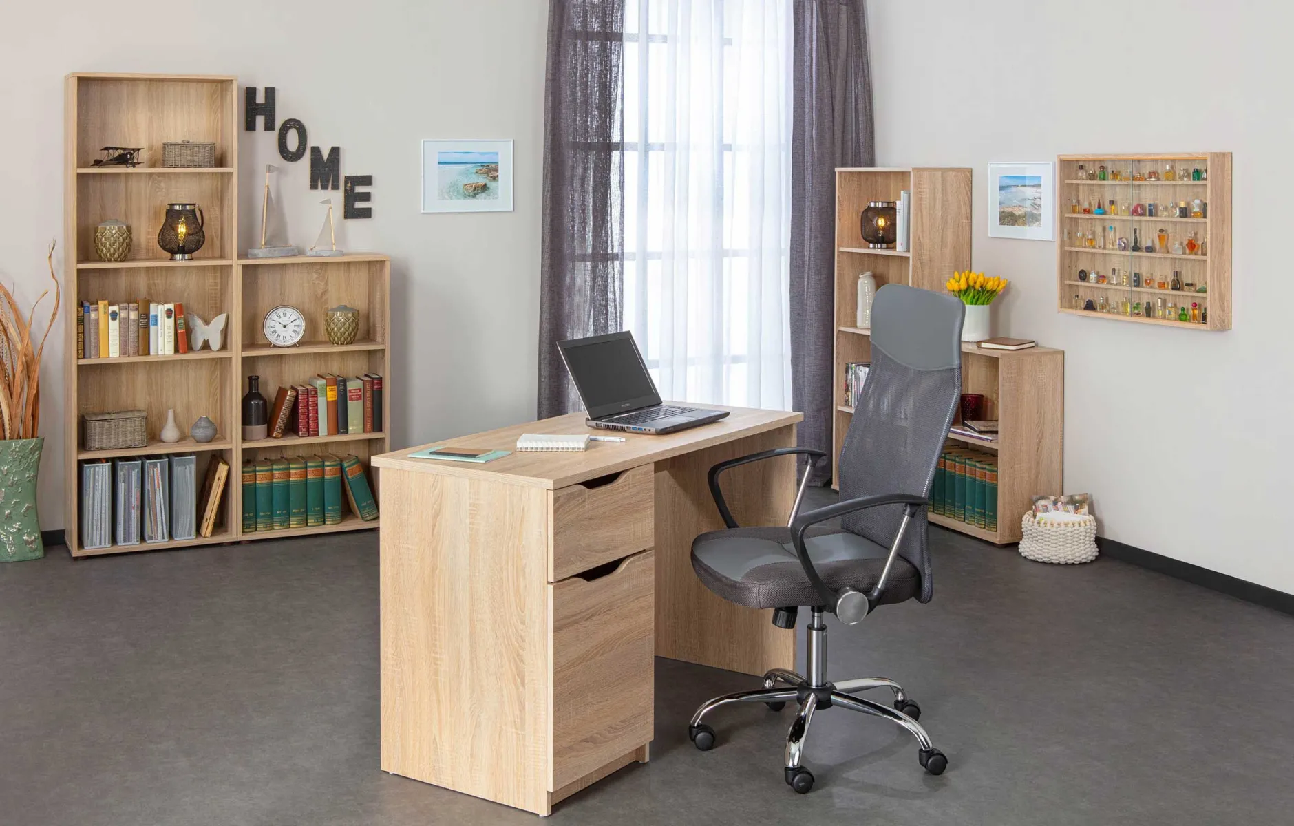 Bücherregal Parini 5 Fächer - Eiche