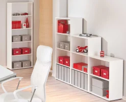Bücherregal Parini 4 Fächer - weiß