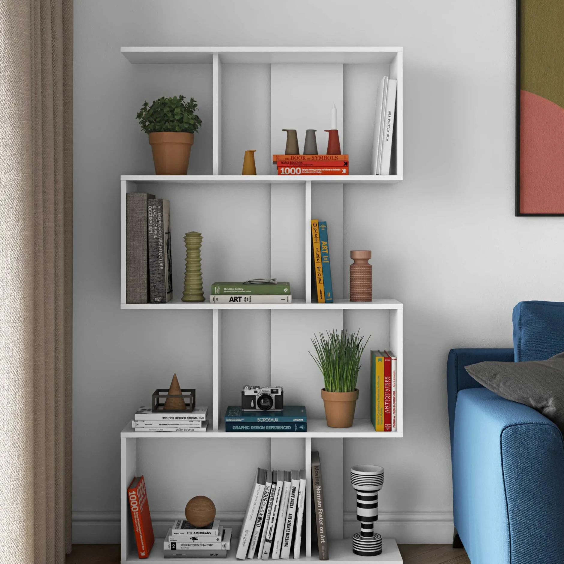 Bücherregal Sigma - weiß