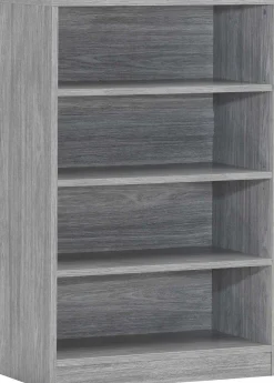 Bücherregal Spacio 72cm mit 3 Fachböden - Eiche grau