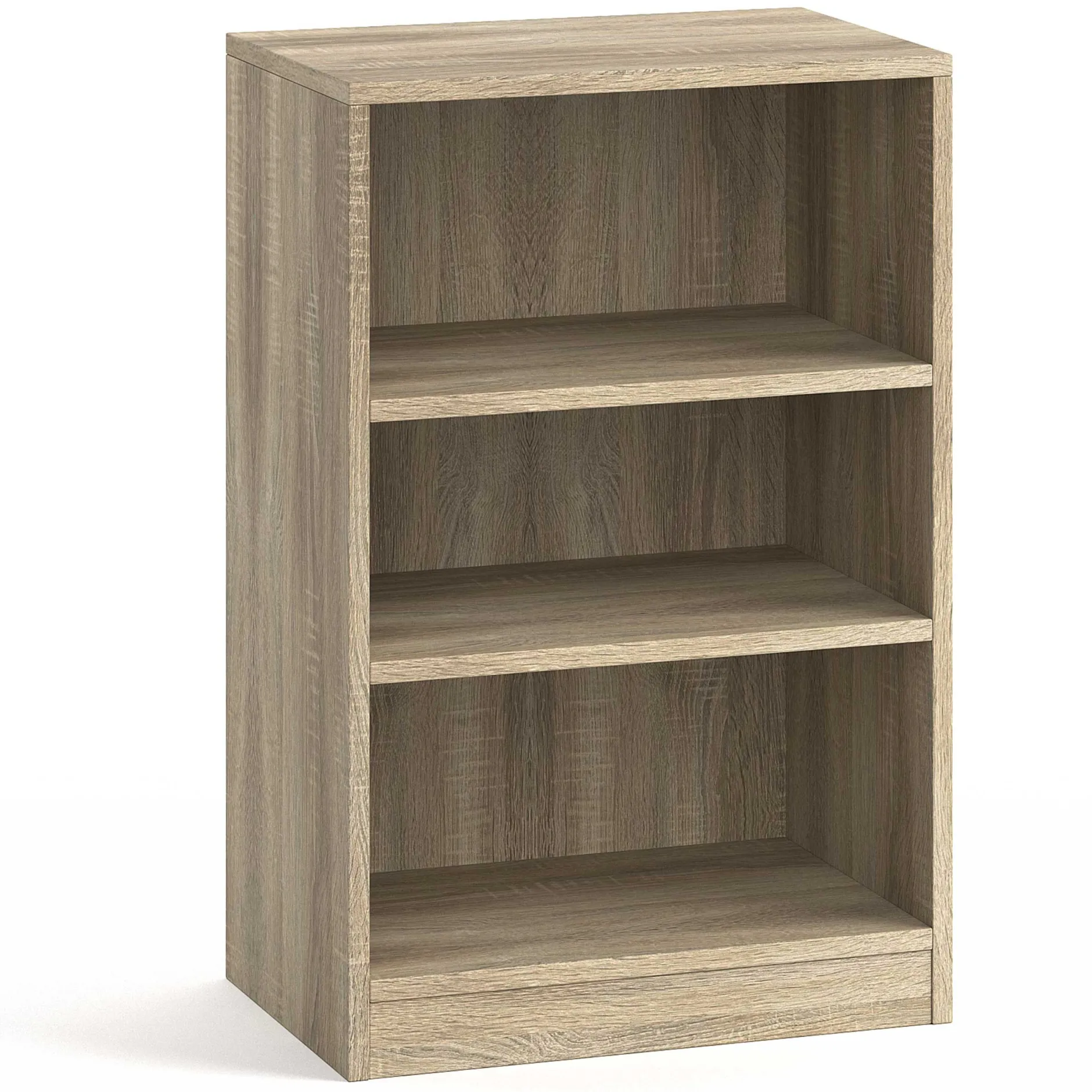 Bücherregal Stacy 55 cm 2 Fachböden-sonoma Eiche