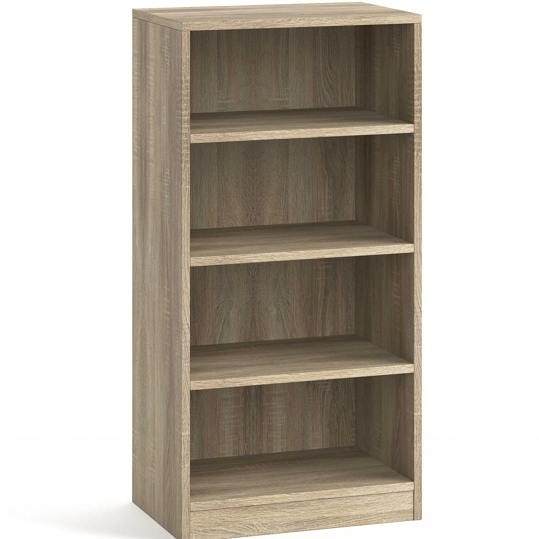 Bücherregal Stacy 55 cm 3 Fachböden-sonoma Eiche