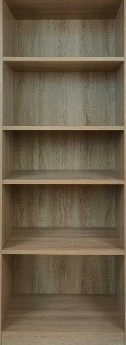 Bücherregal Stacy 55 cm 4 Fachböden-sonoma Eiche