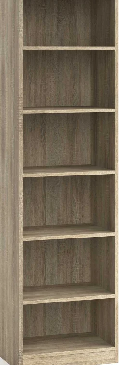 Bücherregal Stacy 55 cm 5 Fachböden-sonoma Eiche