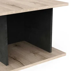 Beatrice Couchtisch - 91x50x36cm - Eiche Dekor/Betonoptik