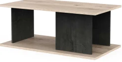 Beatrice Couchtisch - 91x50x36cm - Eiche Dekor/Betonoptik