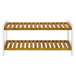 Beistellregal Bethany - 70x26x34 cm - Bambus/MDF