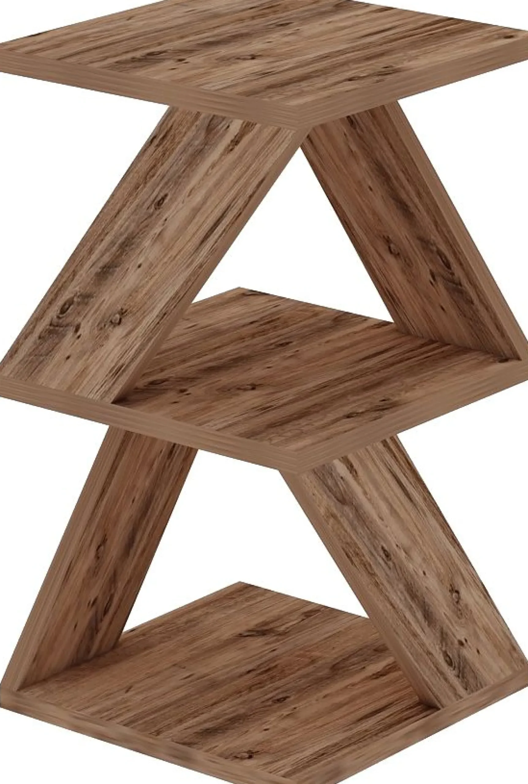 Beistelltisch Albeni - 100% MELAMINE - Atlantische Kiefer - 29,6 x 54,2 x 29,6 cm