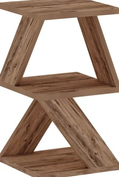 Beistelltisch Albeni - 100% MELAMINE - Atlantische Kiefer - 29,6 x 54,2 x 29,6 cm