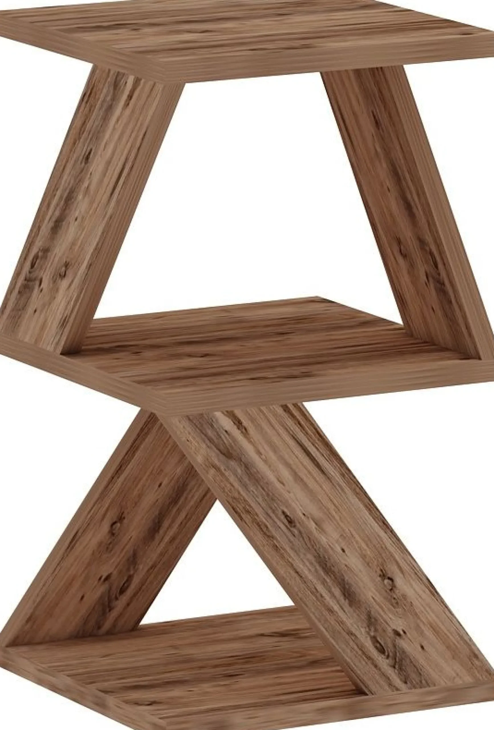 Beistelltisch Albeni - 100% MELAMINE - Atlantische Kiefer - 29,6 x 54,2 x 29,6 cm