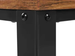 Beistelltisch Bill 45x45 1 Ablage - rustikal braun/schwarz