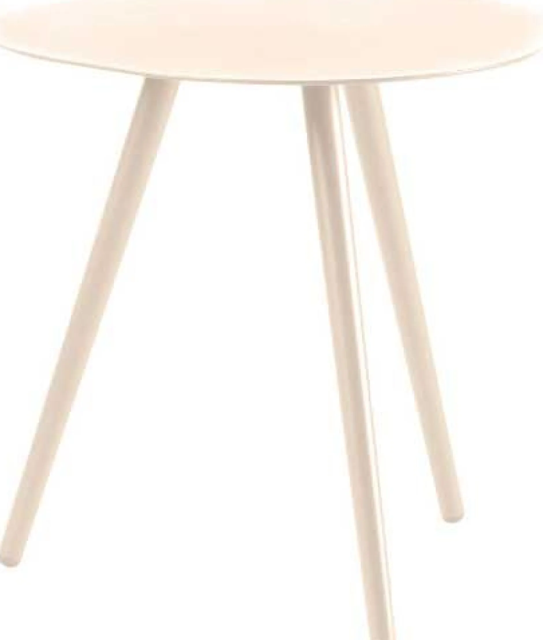 Beistelltisch Burnie Aluminium Beige Ø48x48cm Gescova