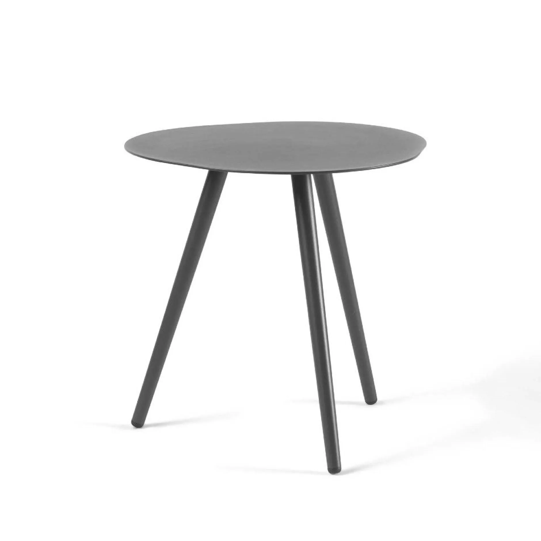 Beistelltisch Burnie Aluminium grau - Gartenmöbel - 45x45x50cm