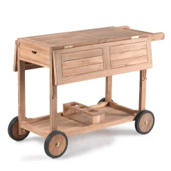 Beistelltisch Clifton Gescova - Massives Teakholz - 105x91x78 cm - Braun