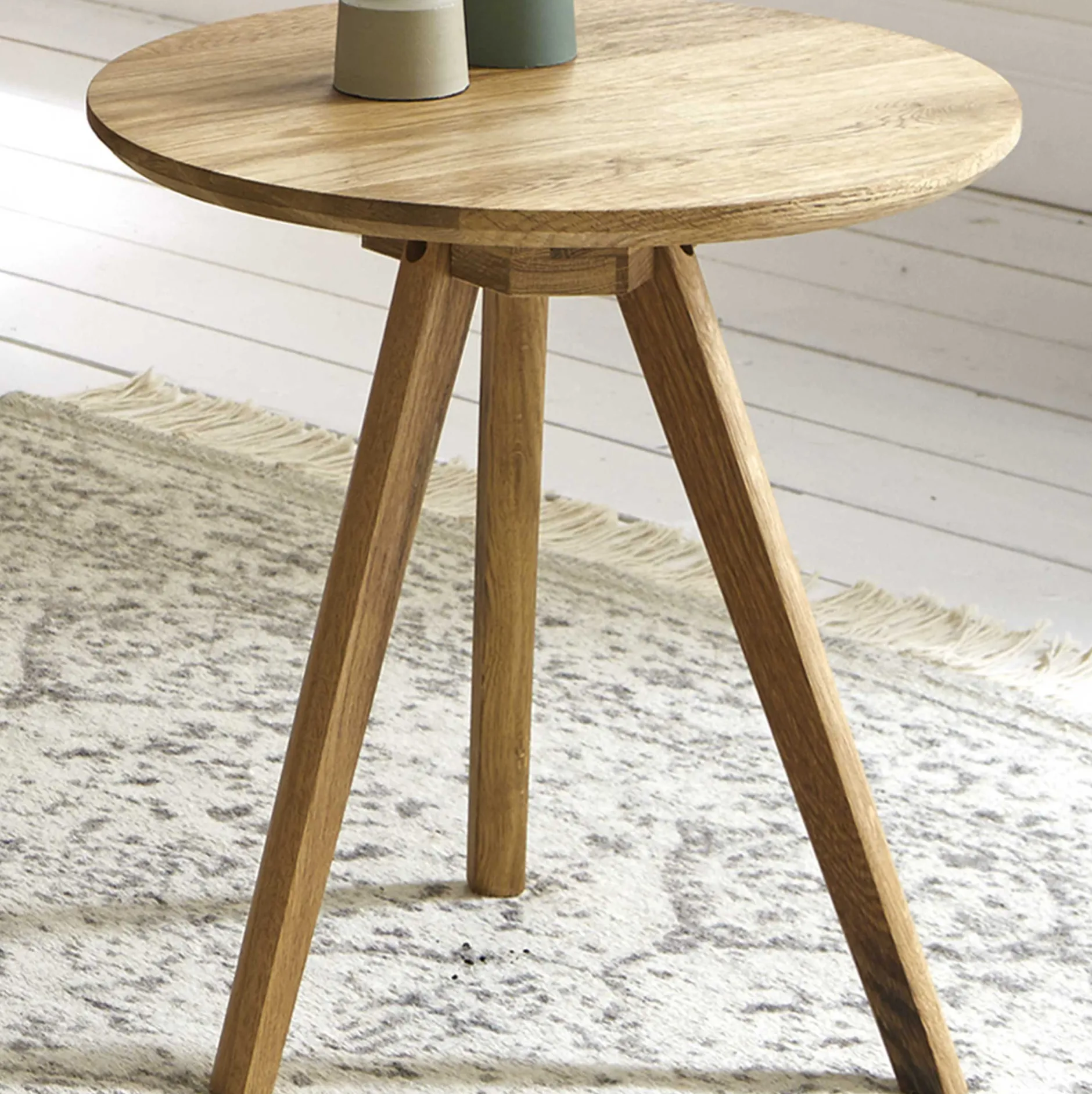 Beistelltisch | Ø40 cm x 40 cm | Eichenholzdesign