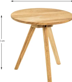 Beistelltisch | Ø40 cm x 40 cm | Eichenholzdesign