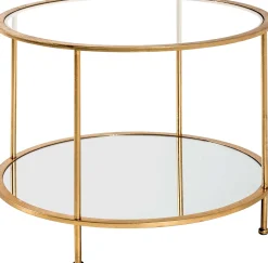 Beistelltisch | Ø60 cm x 45 cm | Goldfarben