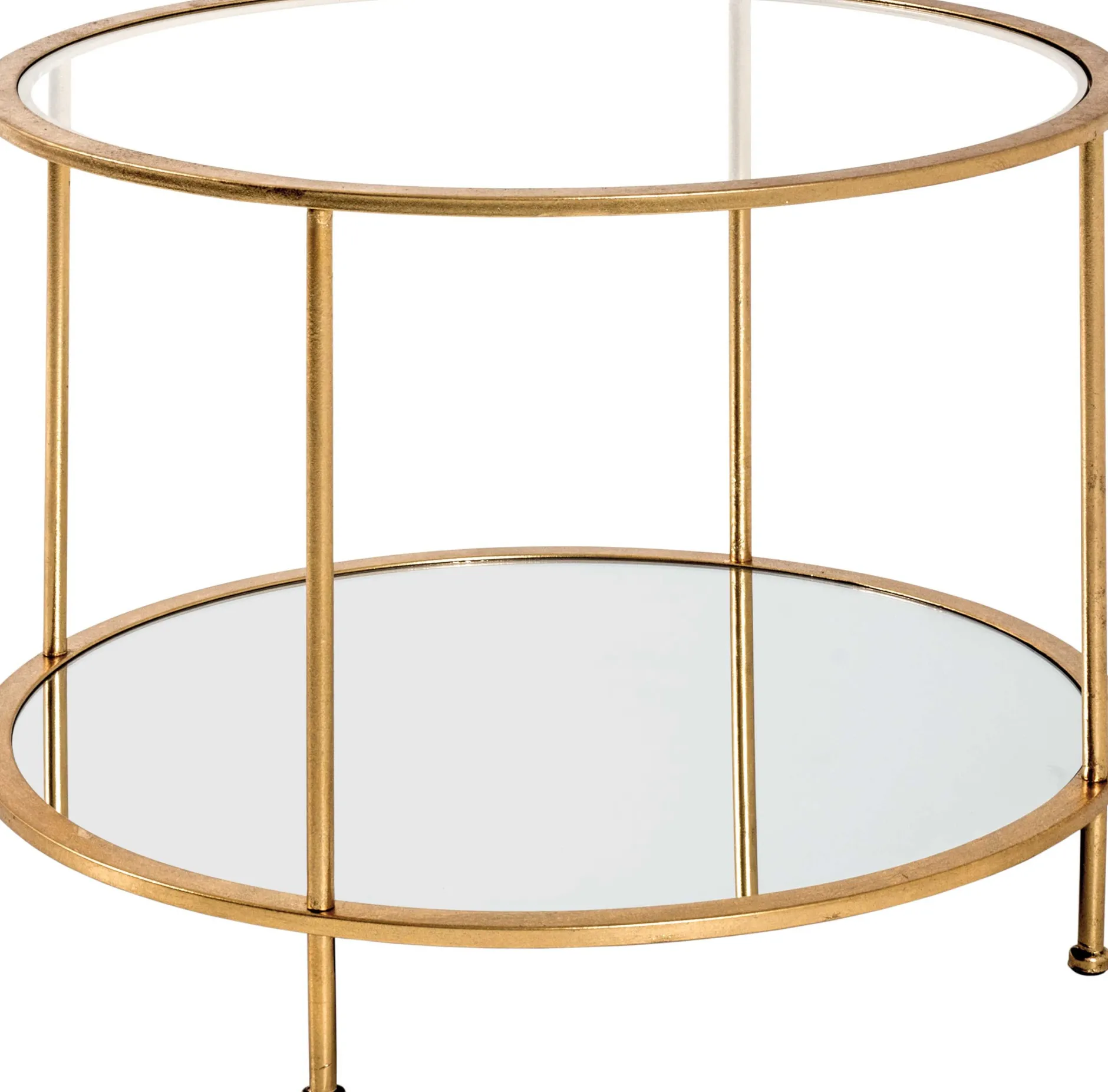 Beistelltisch | Ø60 cm x 45 cm | Goldfarben