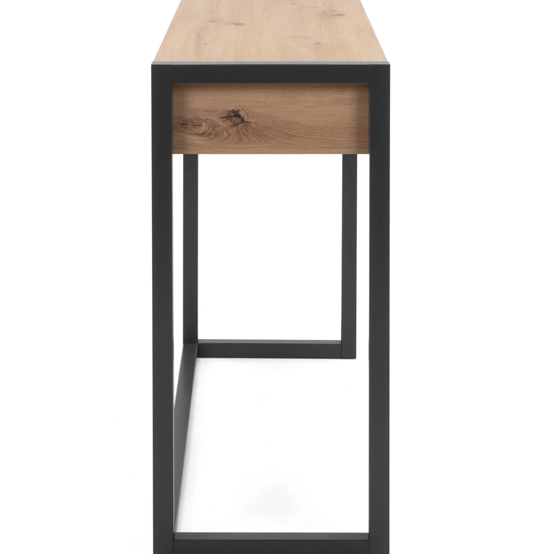 Beistelltisch Damon 100cm 2 Schubladen - Eiche/anthrazit